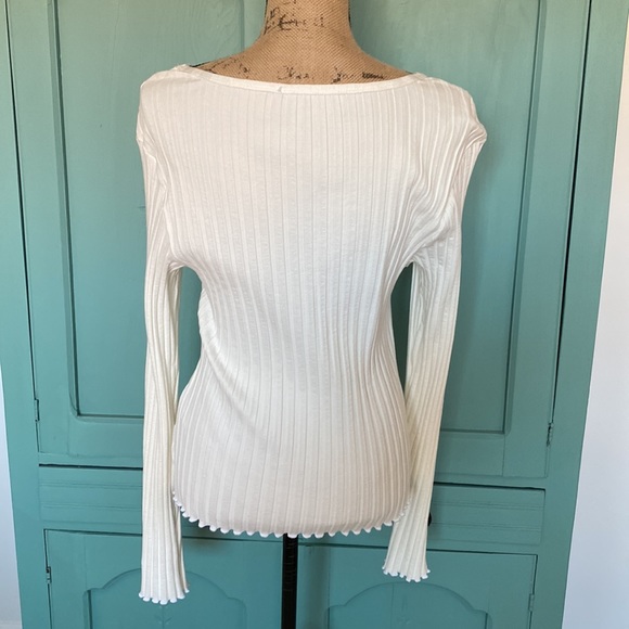 NWOT Simon Miller Rib White(Macadamia) Kai Top. Size XL - Picture 4 of 8